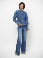 Dante6 Piper Denim Shirt Met Plooidetails