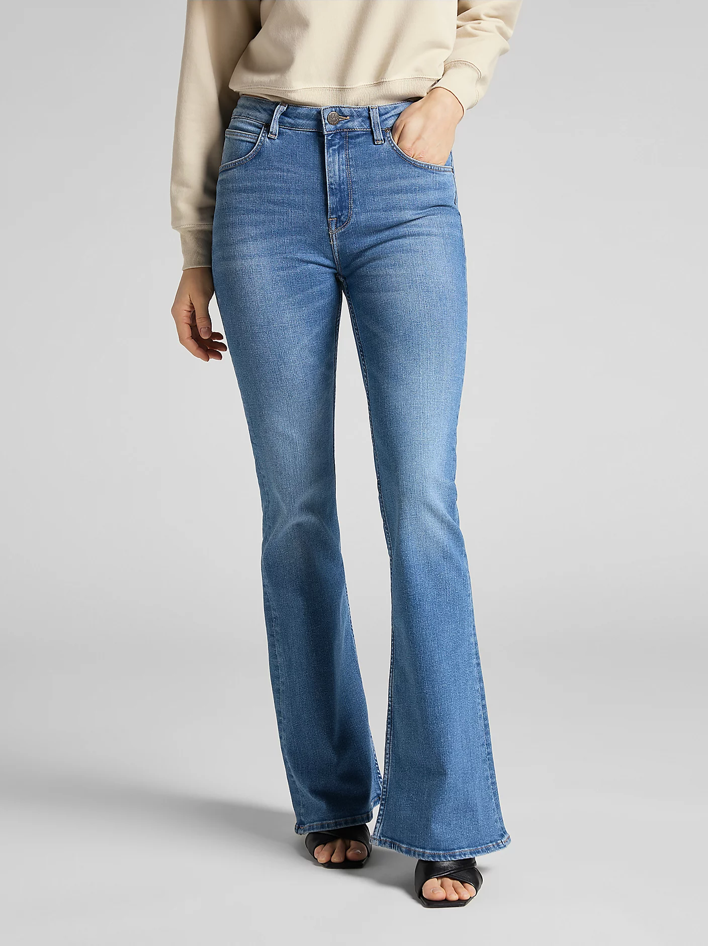 Lee Breese Flared Jeans Jaded