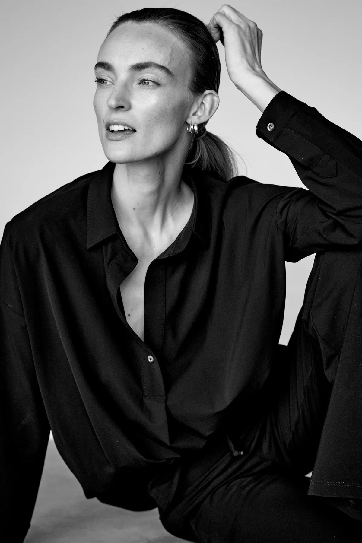 Penn & Ink Blouse (MAGDA) Navy