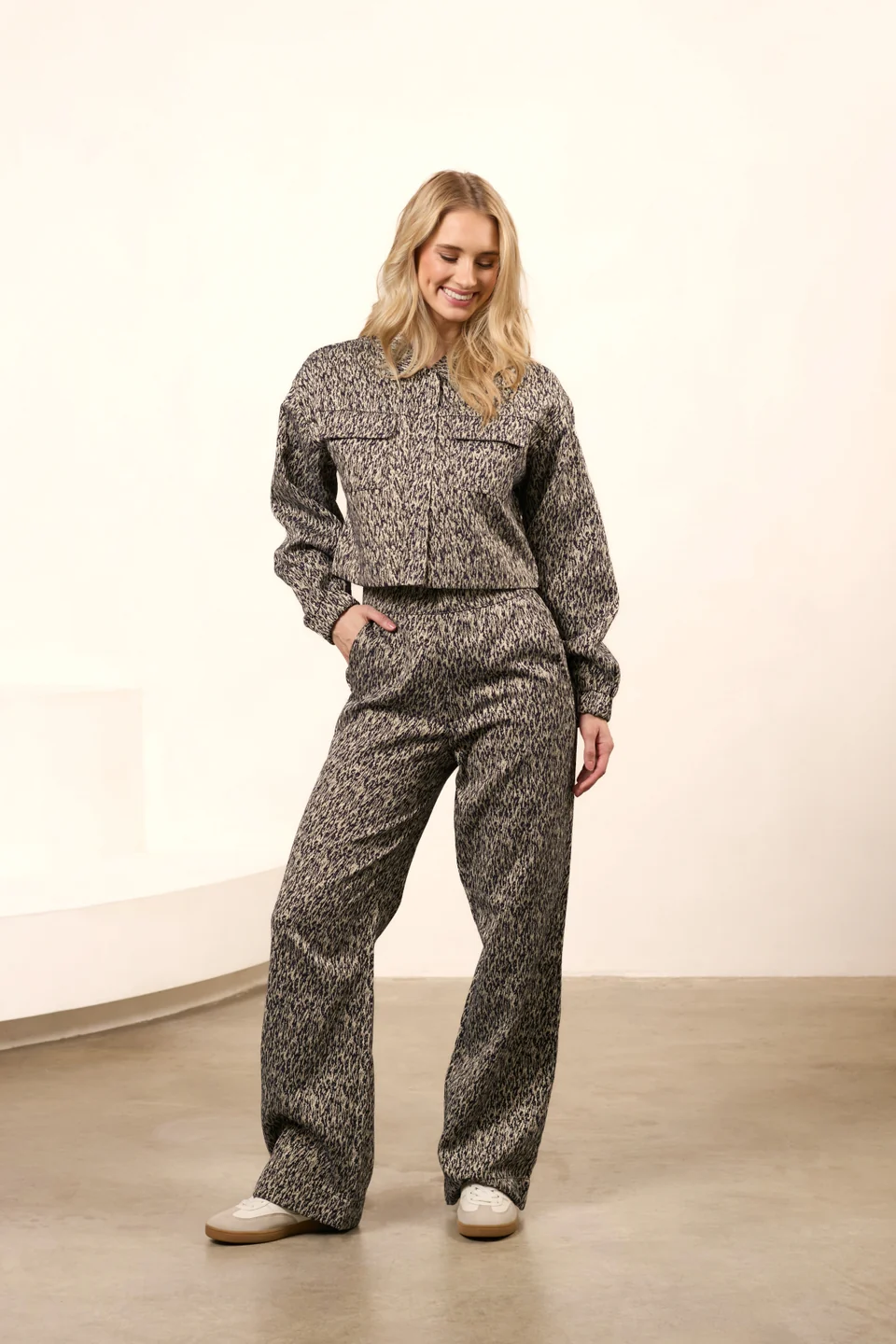 Lofty Manner Broek Josephine Navy Blue