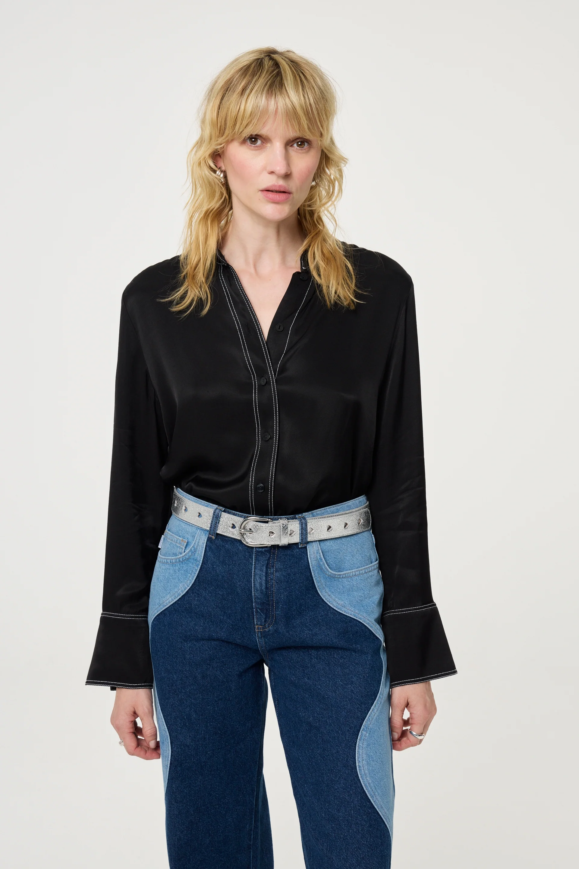 Fabienne Chapot Cut It Out Heart Belt Zilver