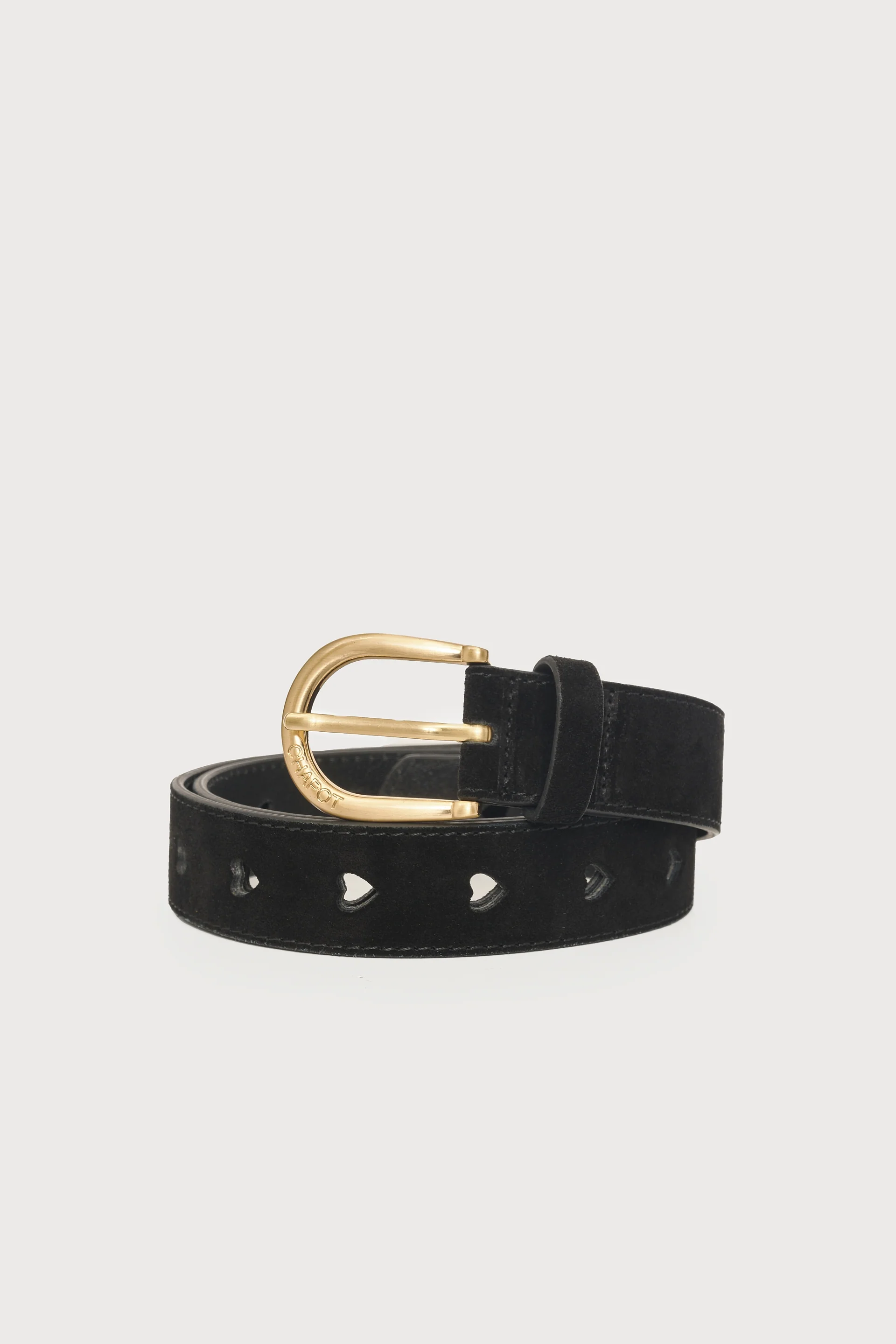 Fabienne Chapot Cut It Out Heart Belt Black