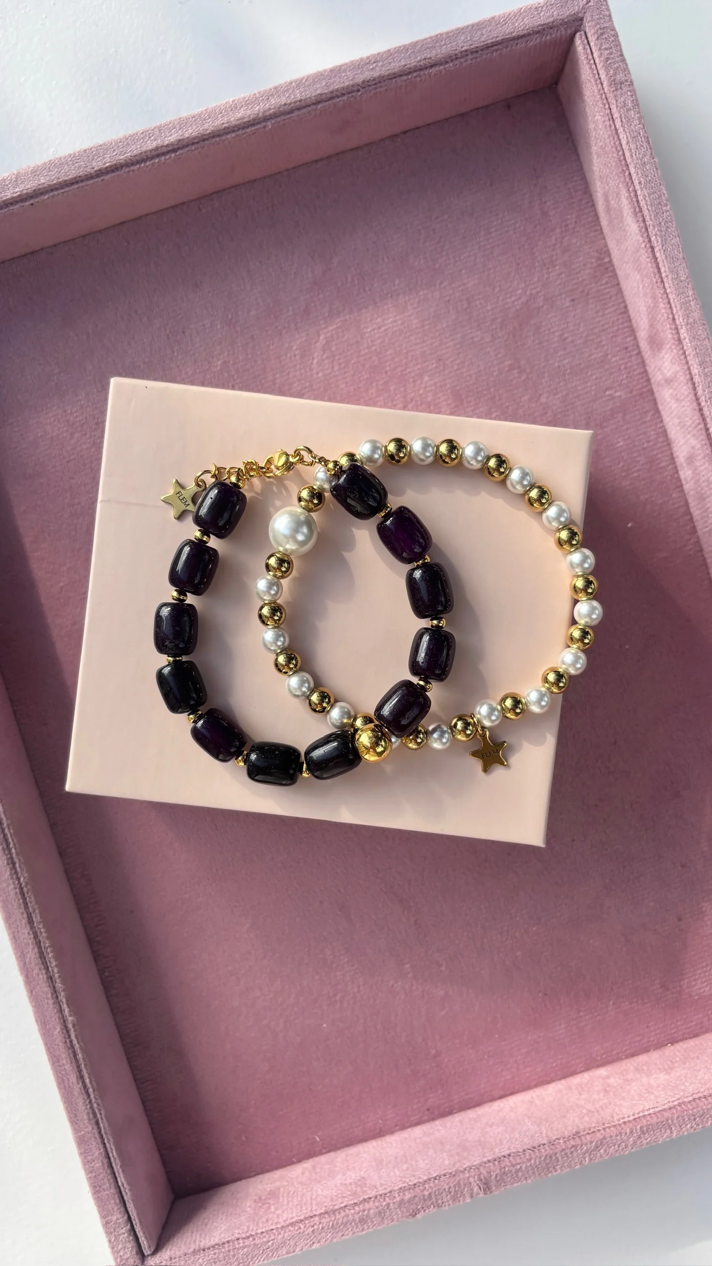 Flem The Label Bracelet Poppy Goud Parel