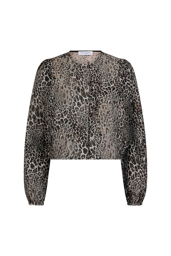 Lofty Manner Blouse Hedda Leopard print