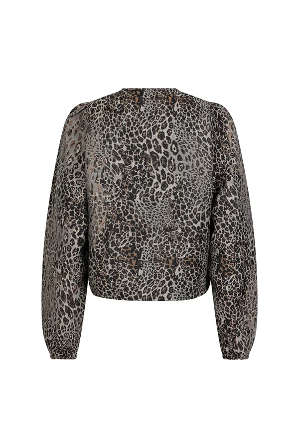 Lofty Manner Blouse Hedda Leopard print