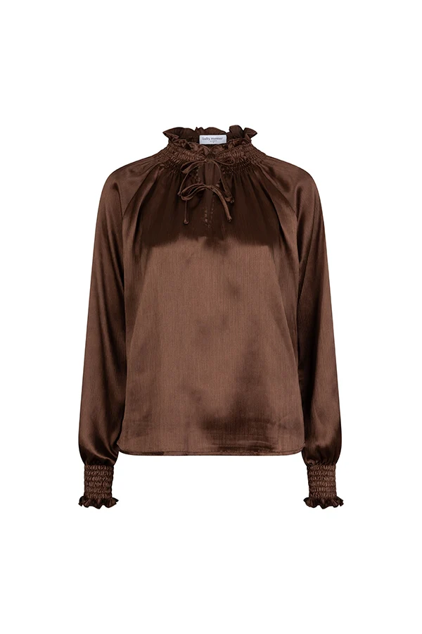 Lofty Manner Blouse Tyra Dark brown