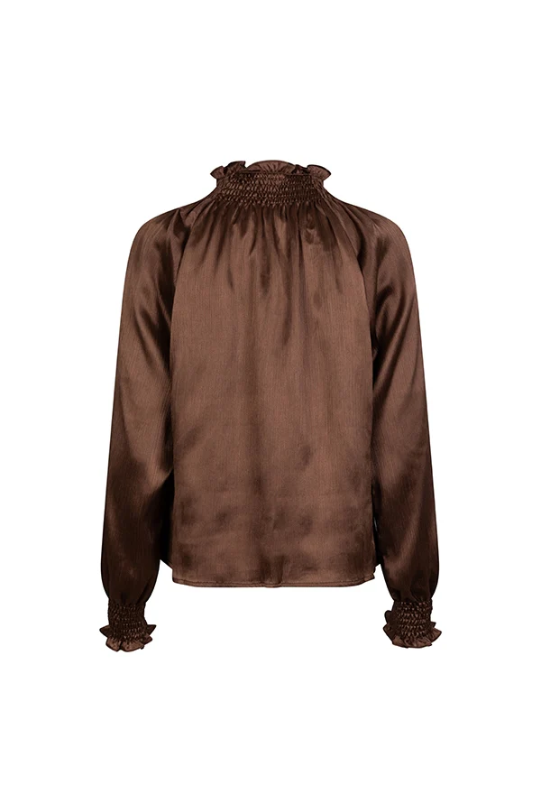 Lofty Manner Blouse Tyra Dark brown
