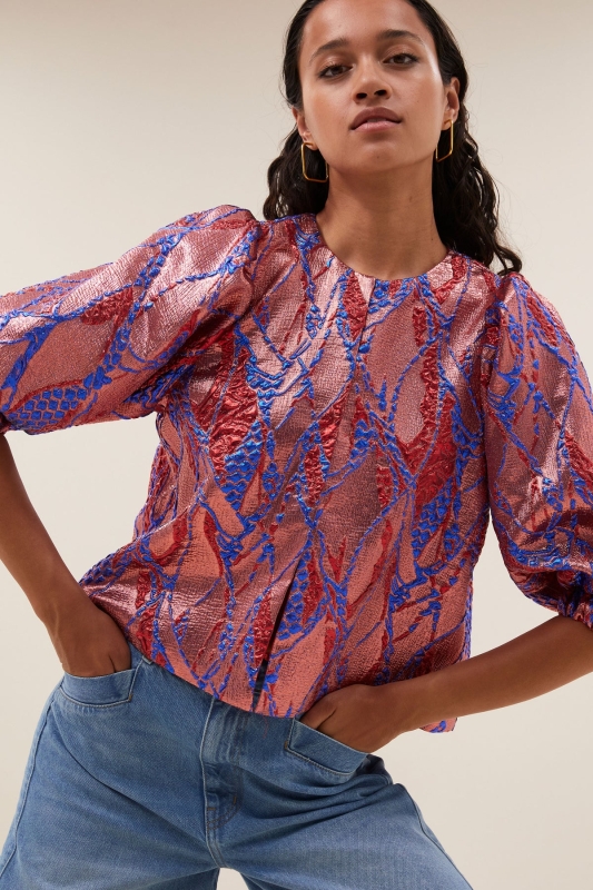 By-Bar Mauri Jacquard Blouse