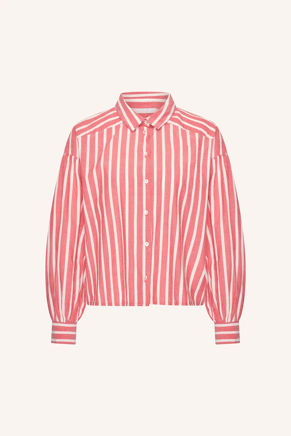 By-Bar Sarah Short Stripe Blouse Red Stripe