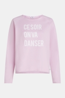 Penn & Ink Sweater Print (S26F1830) Orchid/White