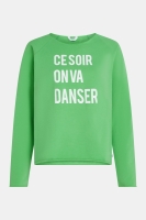 Penn & Ink Sweater Print (S26F1830) Grass/White