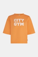 Penn & Ink Sweater Print (S26F1835) Orange/Ecru