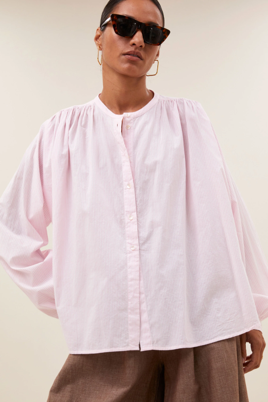 By-Bar nyka pinstripe blouse pink pin stripe
