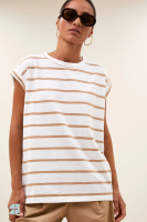 By-Bar tobi heavy flame stripe top desert stripe