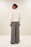 By-Bar bibi lucky patchwork sweater oyster melee