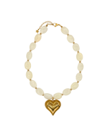 Flem The Label Necklace Amore Rosa - Yellow