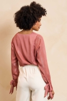 Lofty Manner Blouse Lora Mauve pink