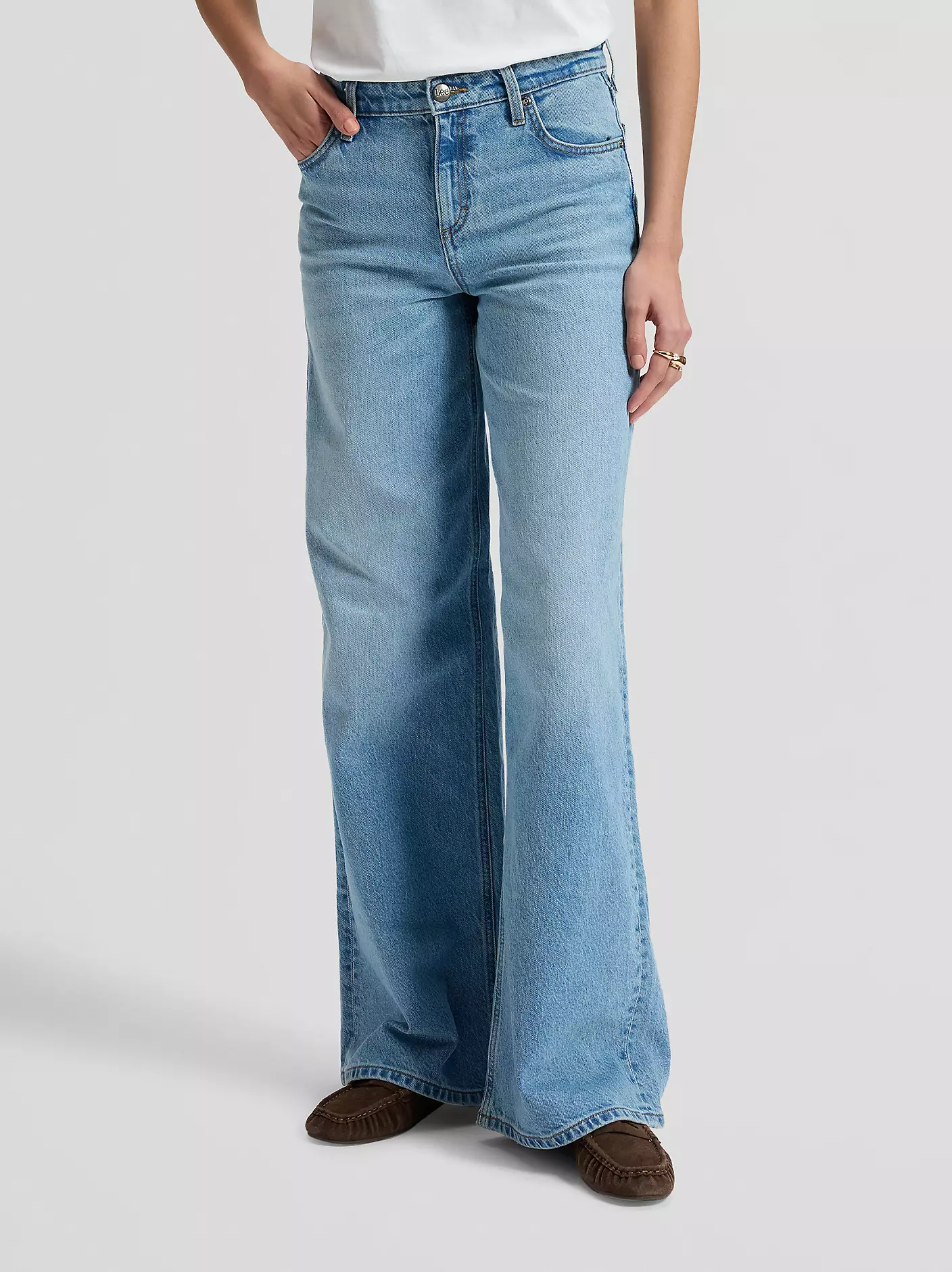 Lee hope mid rise baggy jeans