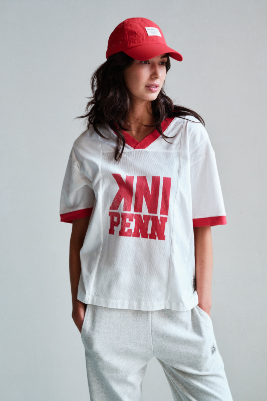 Penn & Ink TOP (S26F1885LTD) ECRU - RED