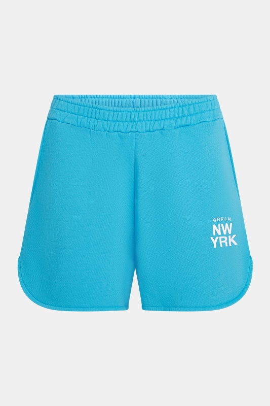 Penn & Ink Shorts print (S26T1261LTD) Aqua-White