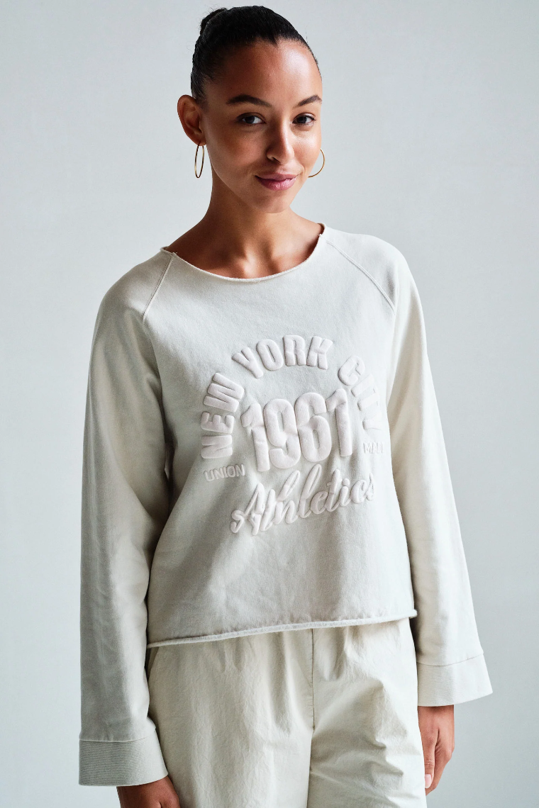 Penn & Ink Sweater Print (S26F1886LTD) Jute/Wash
