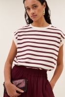 By-Bar tobi stripe top grain wine stripe