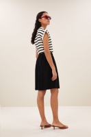 By-Bar tobi stripe logo top grain black stripe