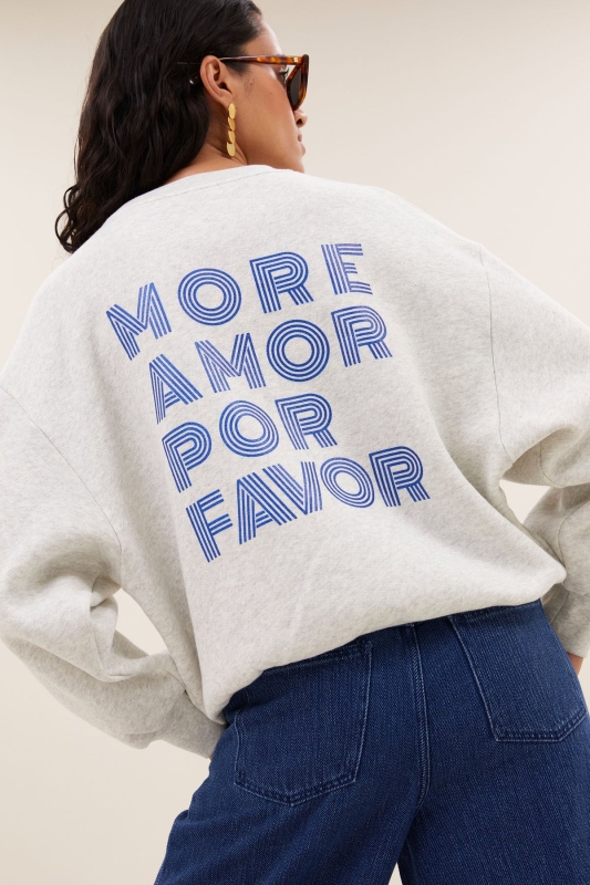 By-Bar lili amor sweater light grey melee