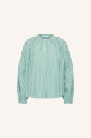 By-Bar yume stripe blouse forest pinstripe