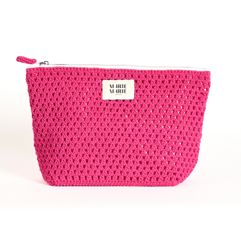 Marie Marie Amsterdam GIRLY PINK - GEHAAKTE POUCH LARGE
