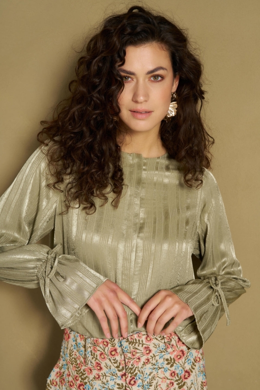 Lofty Manner Blouse Hella Satin Relaxed