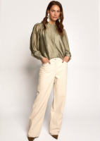 Freebird Bomber Gestructureerde Blouse Seagrass