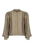 Freebird Bomber Gestructureerde Blouse Seagrass