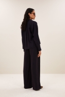 By-Bar lise wide stripe blouse wine stripe