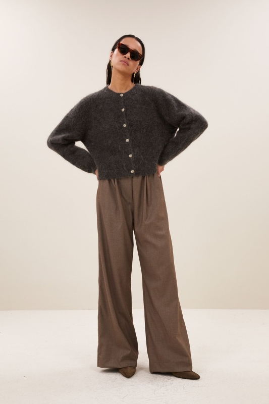 By-Bar benji melange pants biscuit melee