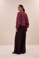 By-Bar malyn logo sweater burgundy crush