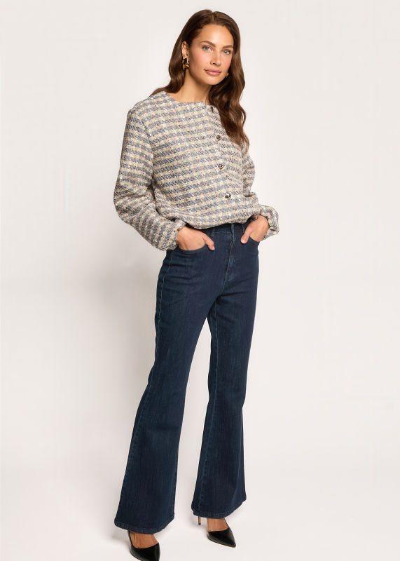 Freebird Parisa Raw Stretch Broek Indigo Blue