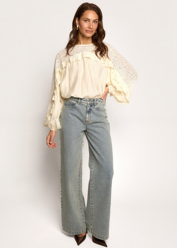 Freebird Melody Wide Fit Jeans Dirty Blue