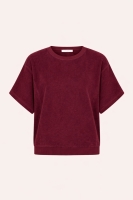 By-Bar nuki slub top burgundy crush