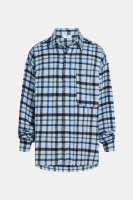 Penn & Ink Blouse (W26Z915) Blue Check