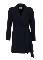 Freebird Driven Wrap Jurk Midnight Navy