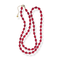 Flem The Label Necklace Sage - Red