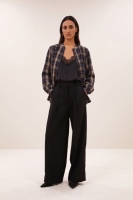 By-Bar jagger check blouse jagger check